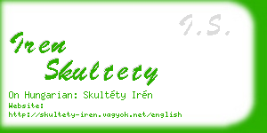 iren skultety business card